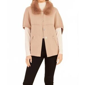 NEW DOLCE CABO layering short sleeve cardigan in taupe